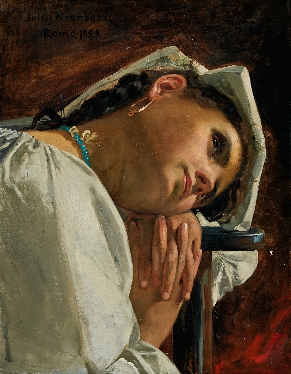 Ragazza italiana in pensiero, 1882